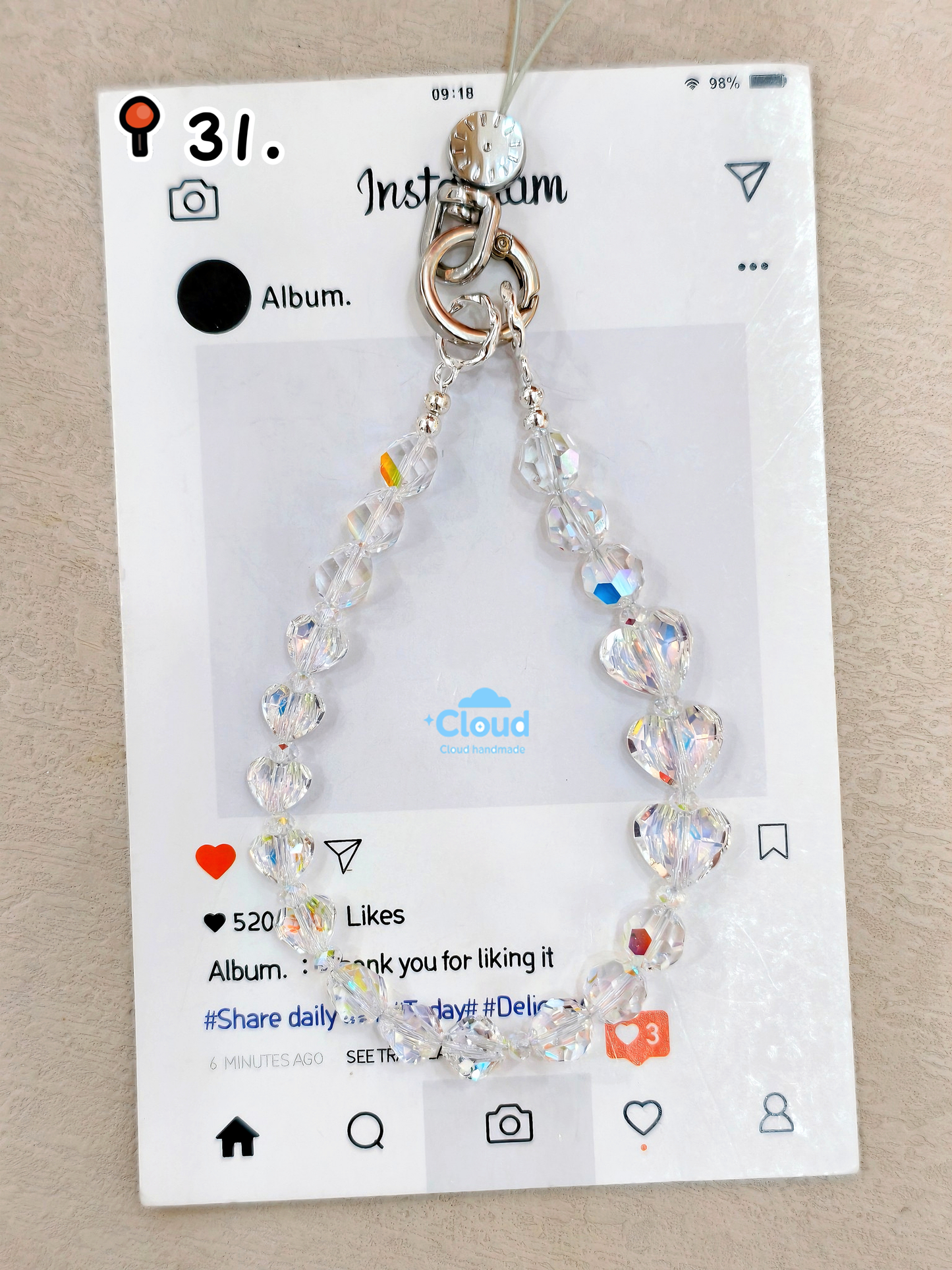 Phone Chain Swarovski