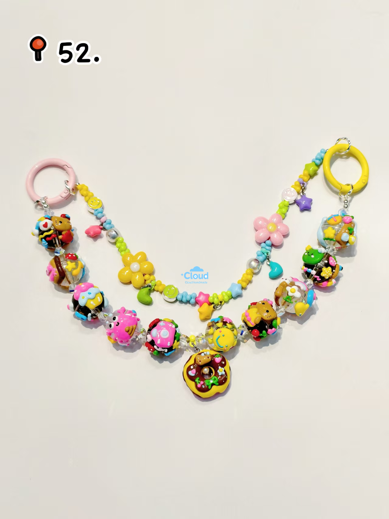 Bag Charm Hand painted Mengli