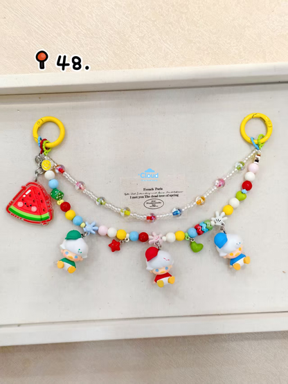 Bag Charm Hand painted Mengli