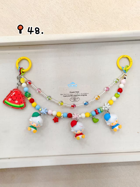 Bag Charm Hand painted Mengli