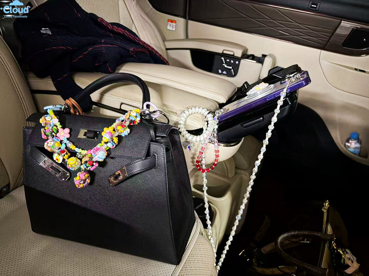 Bag Charm Hand painted Mengli