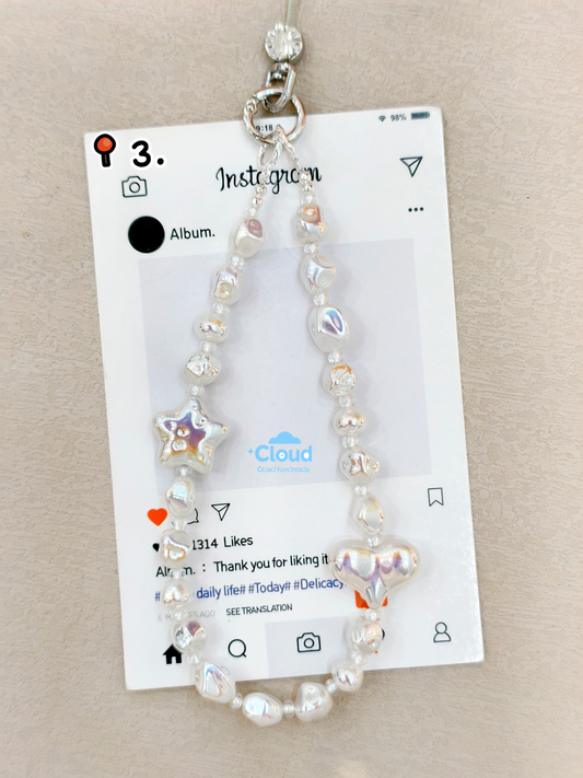 Phone Chain Baroque Pearl