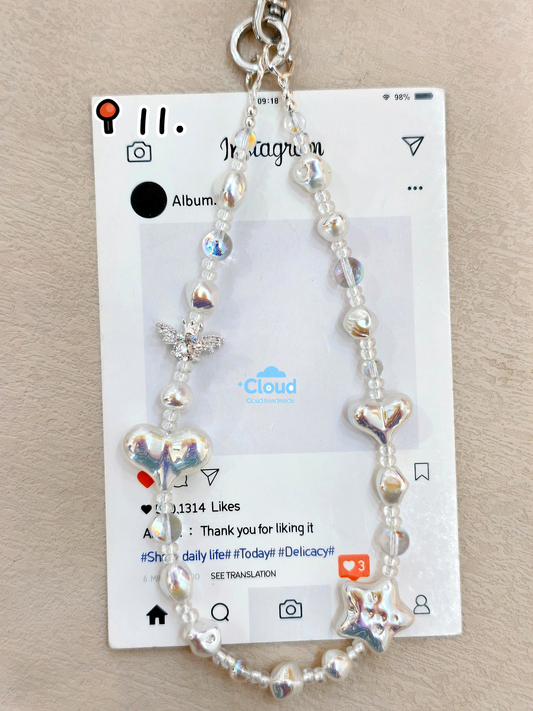 Phone Chain Baroque Pearl