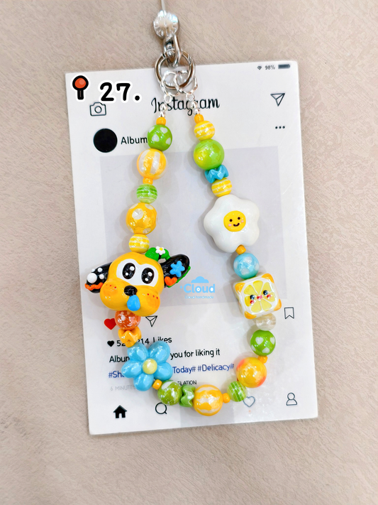 Phone Charm Handpainted