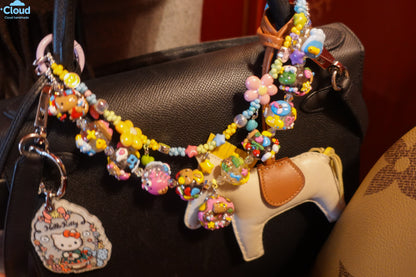 Bag Charm Hand painted Mengli